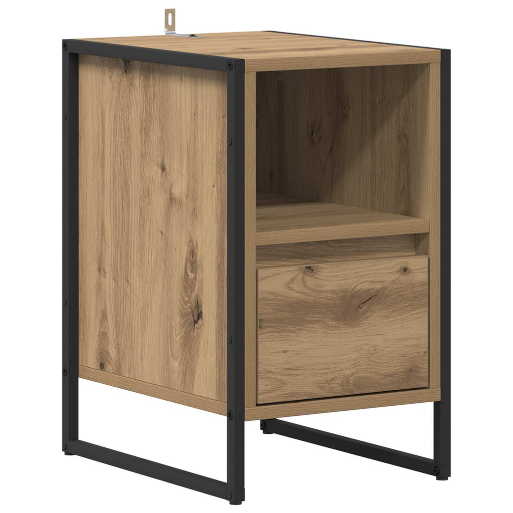 Bedside Table Artisian Oak 39.5 x 30 x 50 cm Engineered Wood