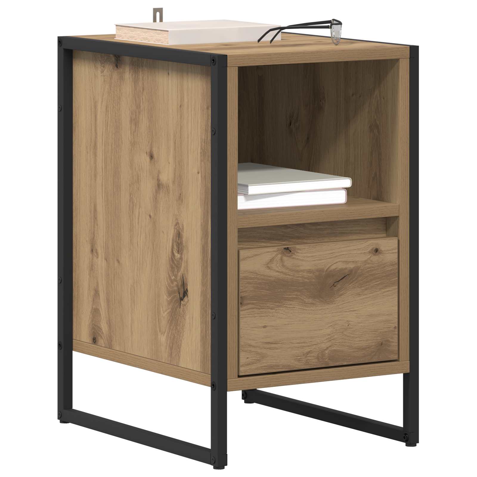 Bedside Table Artisian Oak 39.5 x 30 x 50 cm Engineered Wood