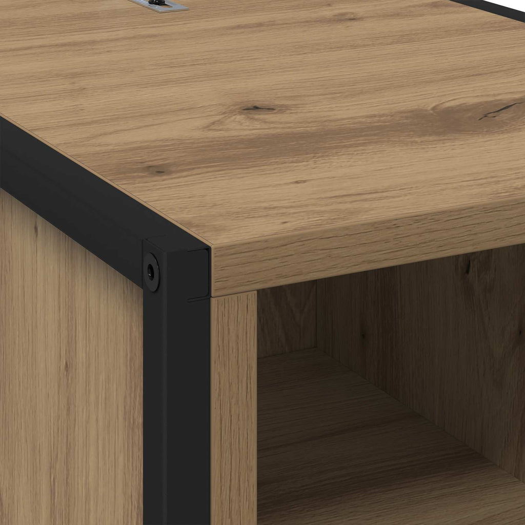 Bedside Table with Drawer 2 pcs Artisian Oak 39.5 x 30 x 50 cm