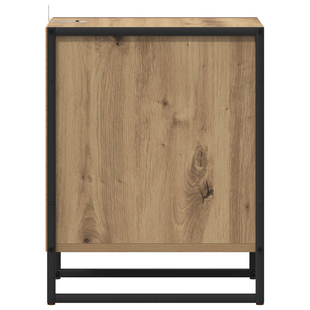 Bedside Table with Drawer 2 pcs Artisian Oak 39.5 x 30 x 50 cm