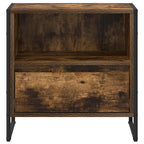 Bedside Table 2 pcs Smoke Oak 50 x 39.5 x 50 cm Engineered Wood