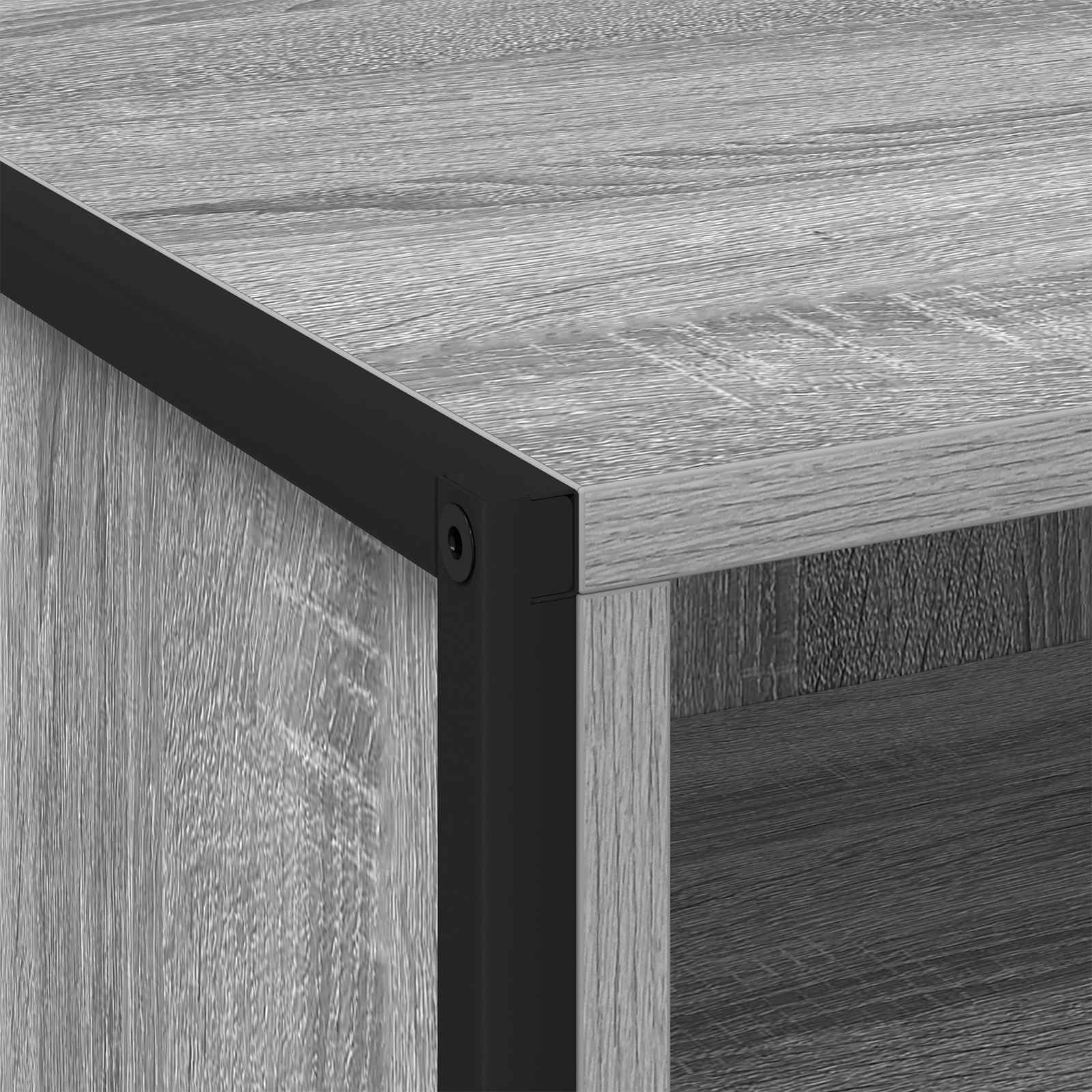 Bedside Table Grey Sonoma 50 x 39.5 x 50 cm Engineered Wood