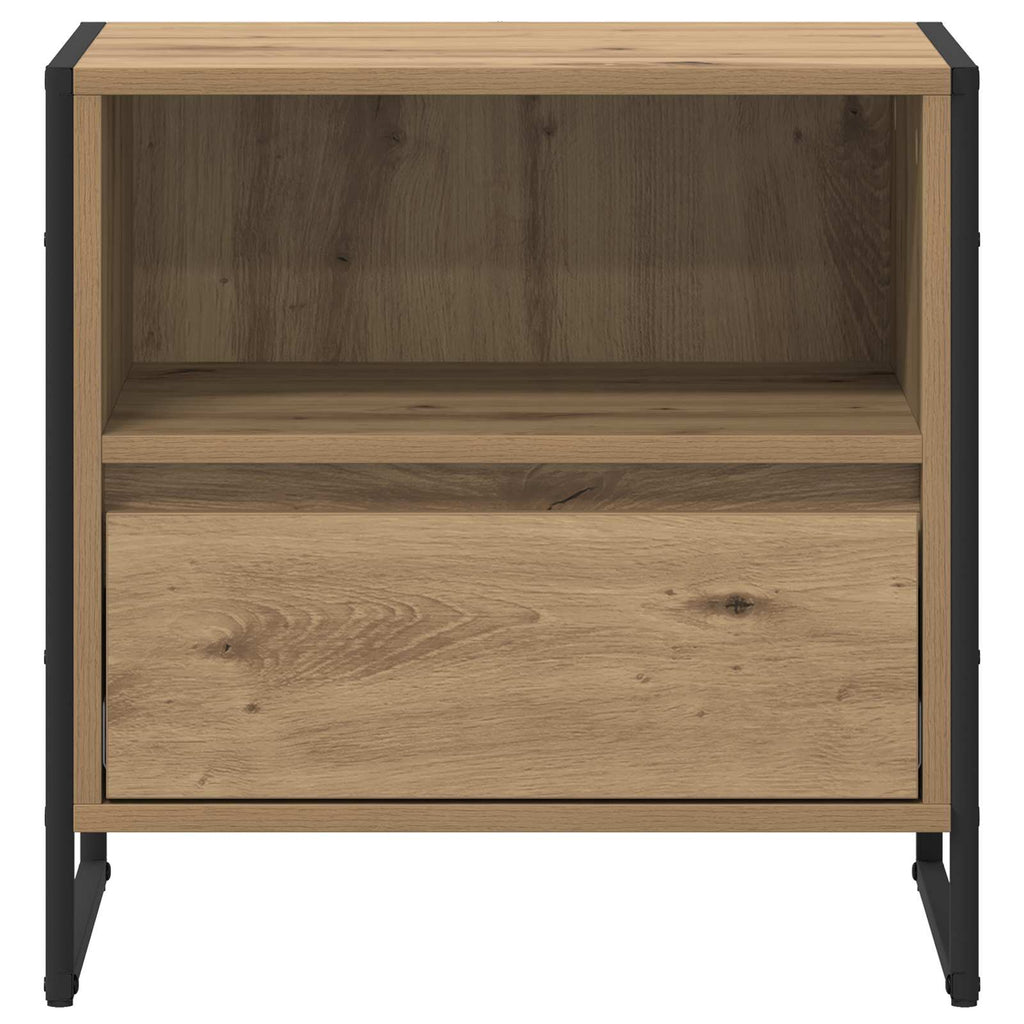 Bedside Table Artisian Oak 50 x 39.5 x 50 cm Engineered Wood