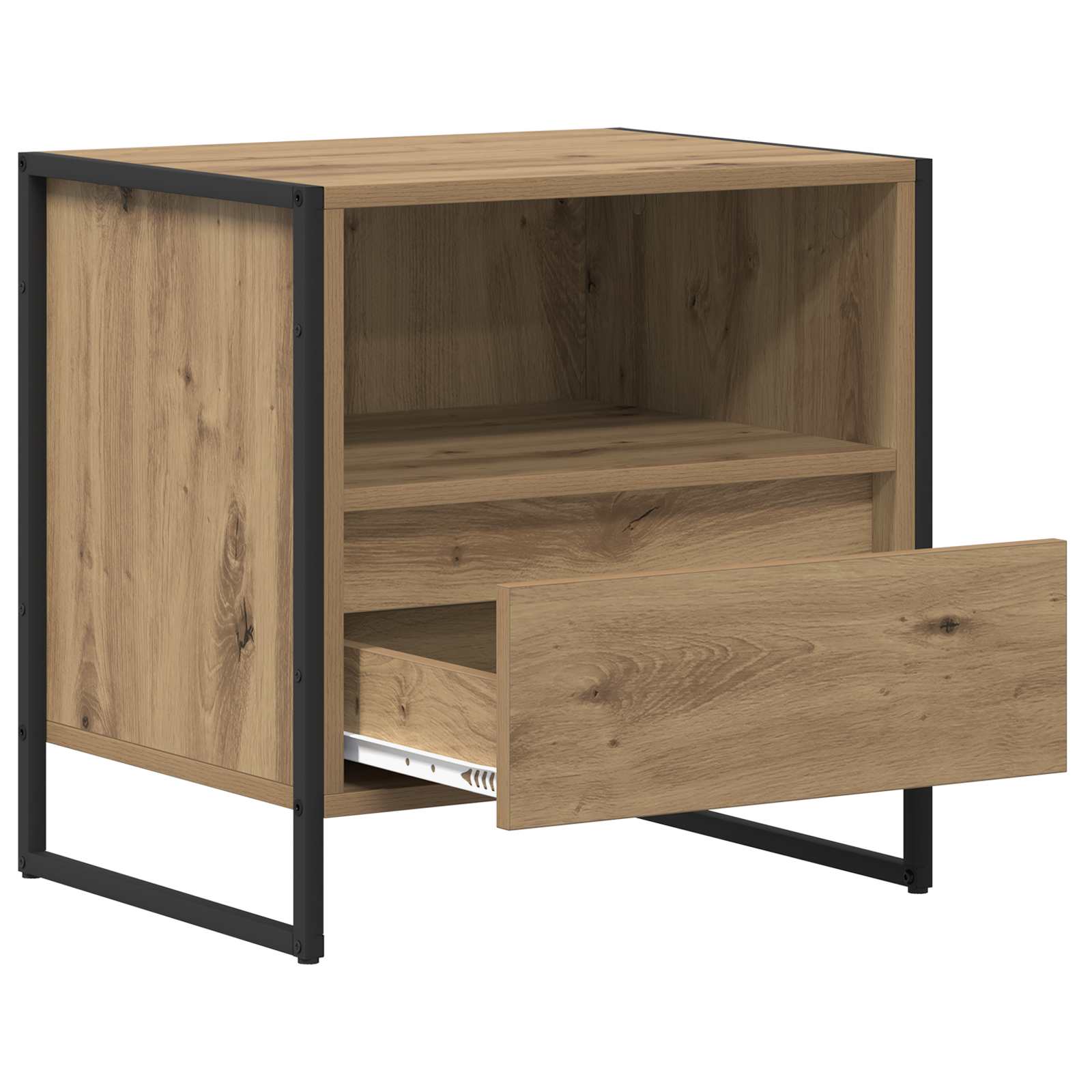 Bedside Table Artisian Oak 50 x 39.5 x 50 cm Engineered Wood
