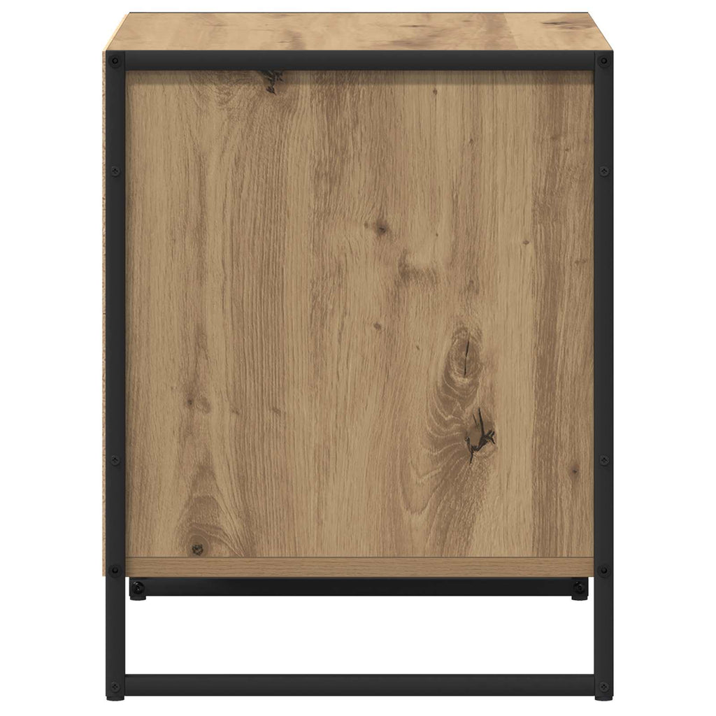 Bedside Table with Drawer 2 pcs Artisian Oak 50 x 39.5 x 50 cm