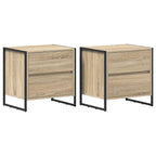 Bedside Table 2 pcs Sonoma 50 x 39.5 x 50 cm Engineered Wood
