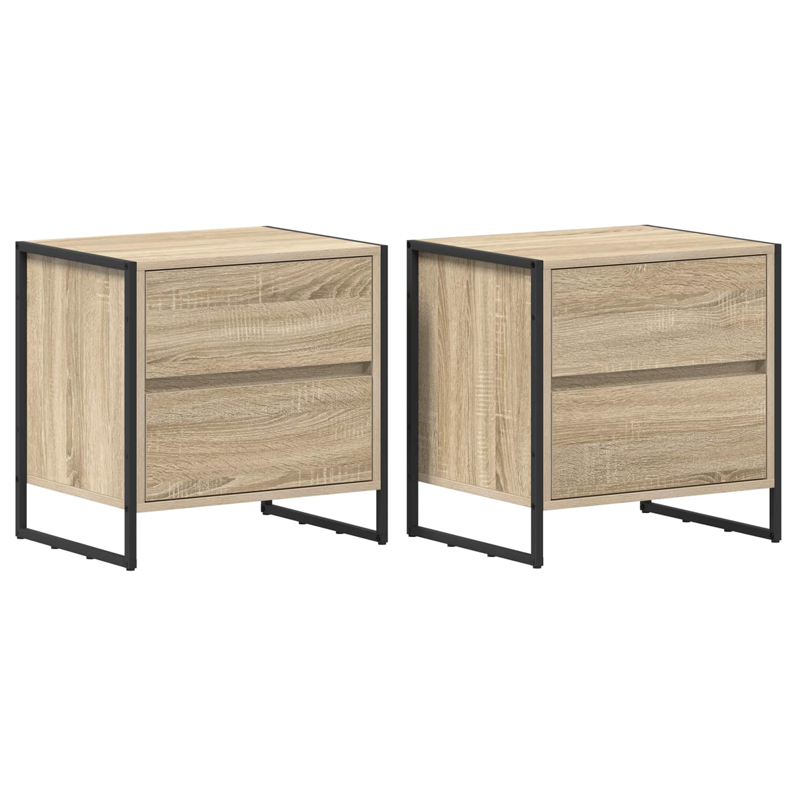 Bedside Table 2 pcs Sonoma 50 x 39.5 x 50 cm Engineered Wood