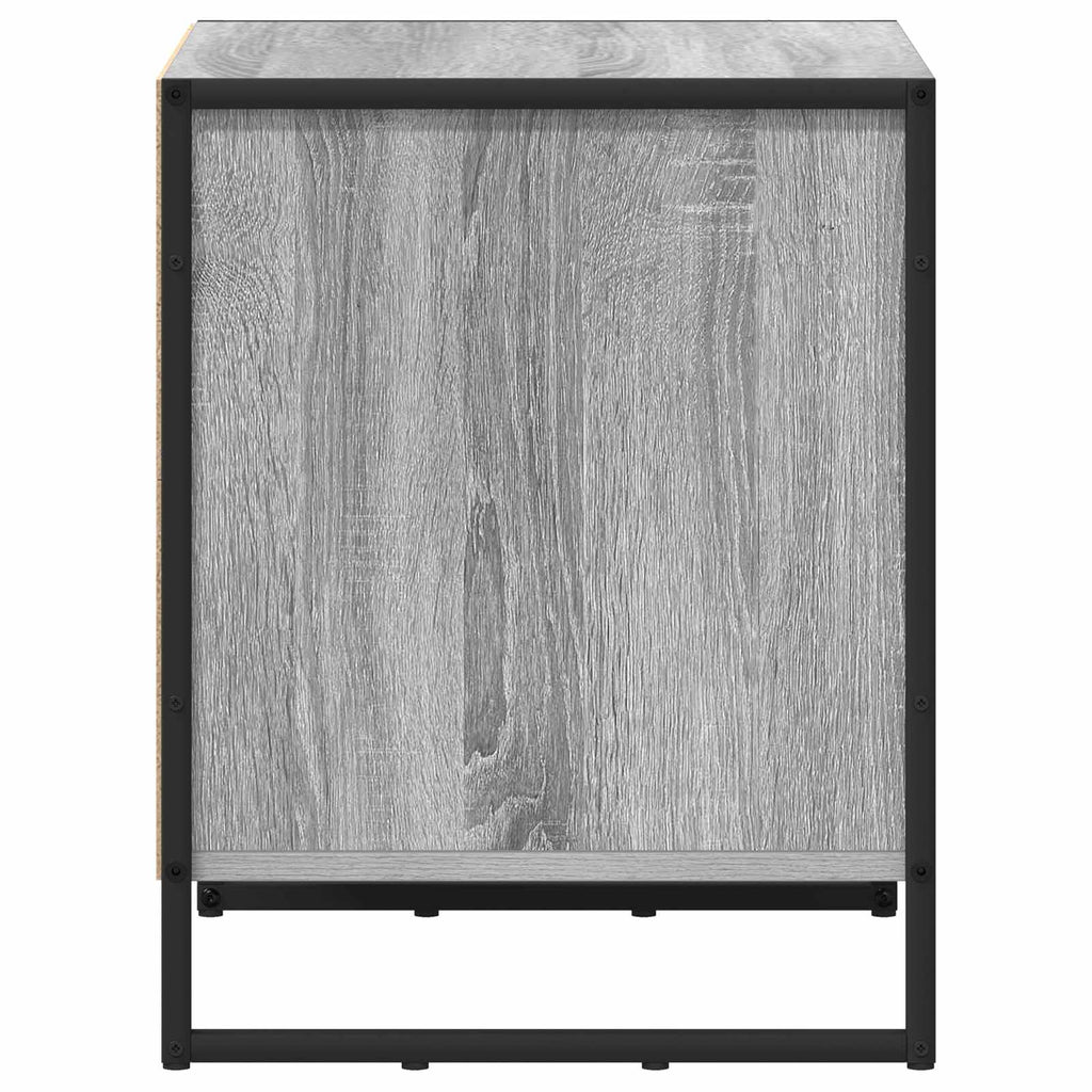 Bedside Table with Drawer 2 pcs Grey Sonoma 50 x 39.5 x 50 cm