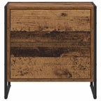 Bedside Table Old Wood 50 x 39.5 x 50 cm Engineered Wood