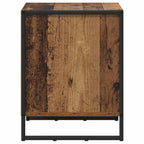 Bedside Table Old Wood 50 x 39.5 x 50 cm Engineered Wood