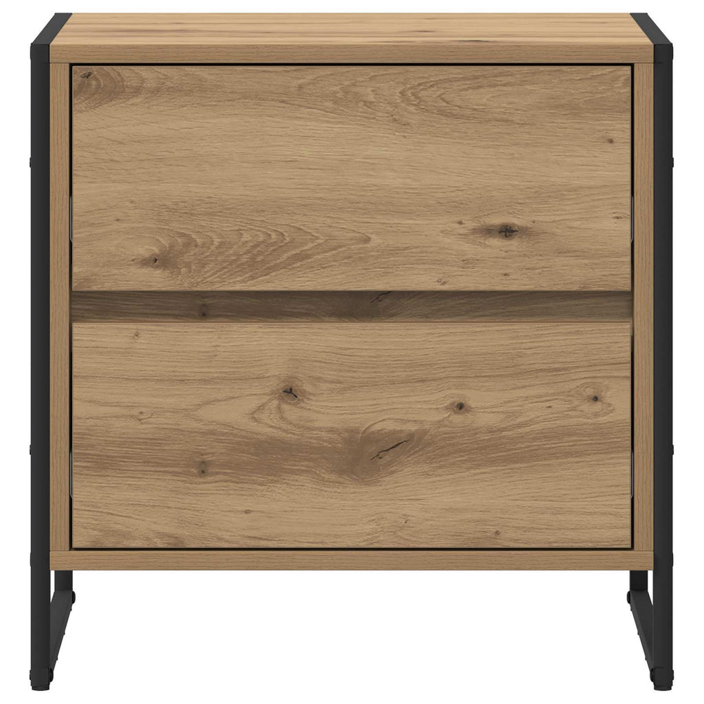 Bedside Table Artisian Oak 50 x 39.5 x 50 cm Engineered Wood