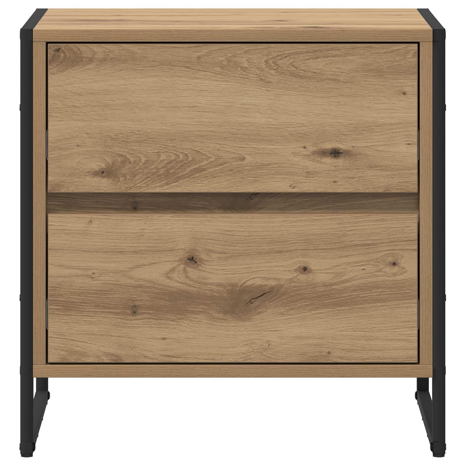 Bedside Table Artisian Oak 50 x 39.5 x 50 cm Engineered Wood