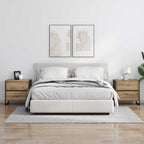 Bedside Table with Drawer 2 pcs Artisian Oak 50 x 39.5 x 50 cm