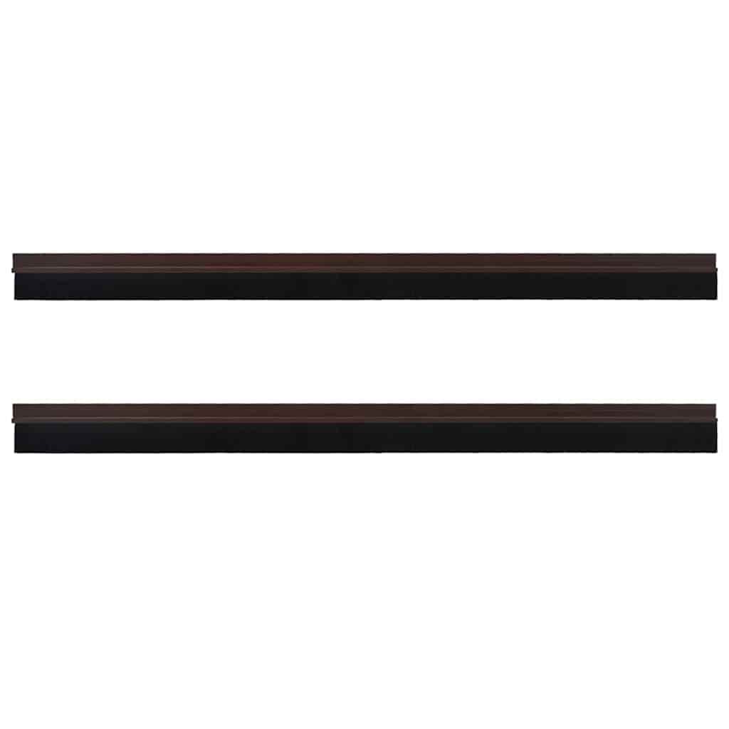Self-adhesive Door Brush Seals 2 pcs Brown 100 cm