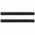 Self-adhesive Door Brush Seals 2 pcs Brown 100 cm