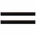 Self-adhesive Door Brush Seals 2 pcs Brown 100 cm