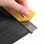 Self-adhesive Door Brush Seals 6 pcs Brown 100 cm