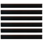 Self-adhesive Door Brush Seals 6 pcs Brown 100 cm