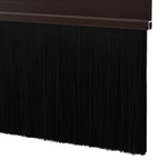 Self-adhesive Door Brush Seals 6 pcs Brown 100 cm