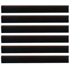 Self-adhesive Door Brush Seals 6 pcs Brown 100 cm