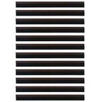 Self-adhesive Door Brush Seals 12 pcs Brown 100 cm