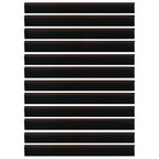 Self-adhesive Door Brush Seals 12 pcs Brown 100 cm