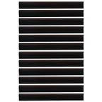 Self-adhesive Door Brush Seals 12 pcs Brown 100 cm