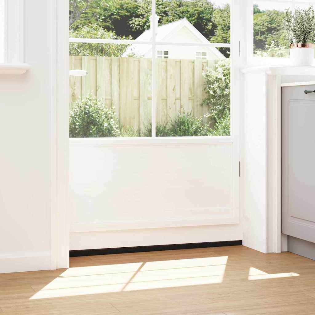 Self-adhesive Door Brush Seals 2 pcs Brown 100 cm