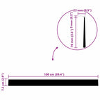 Self-adhesive Door Brush Seals 2 pcs Brown 100 cm