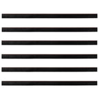 Self-adhesive Door Brush Seals 6 pcs Brown 100 cm