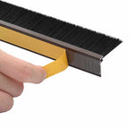 Self-adhesive Door Brush Seals 6 pcs Brown 100 cm
