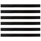 Self-adhesive Door Brush Seals 6 pcs Brown 100 cm