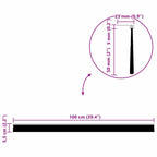 Self-adhesive Door Brush Seals 6 pcs Brown 100 cm