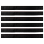 Self-adhesive Door Brush Seals 6 pcs Brown 100 cm