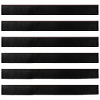 Self-adhesive Door Brush Seals 6 pcs Brown 100 cm