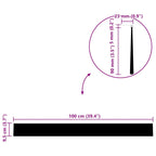 Self-adhesive Door Brush Seals 6 pcs Brown 100 cm