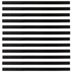 Self-adhesive Door Brush Seals 12 pcs Brown 100 cm