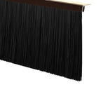 Self-adhesive Door Brush Seals 12 pcs Brown 100 cm