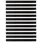 Self-adhesive Door Brush Seals 12 pcs Brown 100 cm