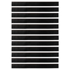 Self-adhesive Door Brush Seals 12 pcs Brown 100 cm