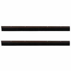 Screw-on Door Brush Seals 2 pcs Brown 100 cm Aluminium Alloy