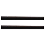 Screw-on Door Brush Seals 2 pcs Brown 100 cm Aluminium Alloy