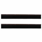 Screw-on Door Brush Seals 2 pcs Brown 100 cm Aluminium Alloy