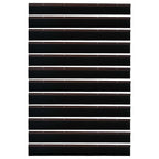 Screw-on Door Brush Seals 12 pcs Brown 100 cm Aluminium Alloy