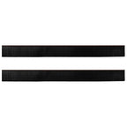 Screw-on Door Brush Seals 2 pcs Brown 100 cm Aluminium Alloy