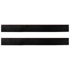 Screw-on Door Brush Seals 2 pcs Brown 100 cm Aluminium Alloy