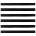 Screw-on Door Brush Seals 6 pcs Brown 100 cm Aluminium Alloy