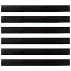 Screw-on Door Brush Seals 6 pcs Brown 100 cm Aluminium Alloy