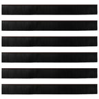 Screw-on Door Brush Seals 6 pcs Brown 100 cm Aluminium Alloy