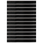 Screw-on Door Brush Seals 12 pcs Brown 100 cm Aluminium Alloy